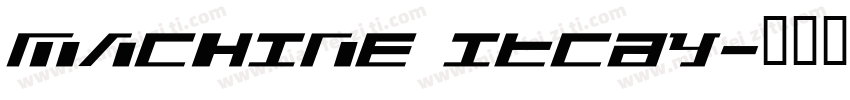 machine itcby字体转换